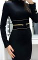 Siyah Tasarım Mini Abiye Elbise