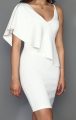 Beyaz Tasarım Mini Abiye Elbise
