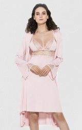 Dantelli Cotton Pamuklu Gecelik ve Sabahlık Pudra