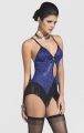Seksi Giyim Püsküllü Babydoll Saks