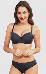 Siyah Dolgulu Destekli Sütyen Külot Takımı ML2057