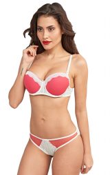 Sütyen Takımı Dolgulu ve Destekli Pembe ML2128