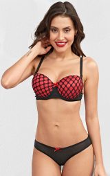 Ağ Fileli Sütyen Külot Takımı Desteksiz ML2133