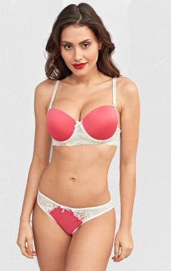 Destekli ve Dolgulu Sütyen Takımı Pembe ML2134