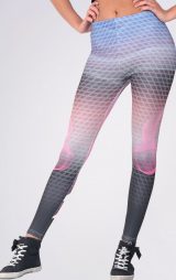 Kadın Sporcu Tayt Gökkuşağı