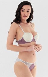 Dolgu Destekli Mor Sütyen Takımı ML7007