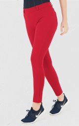 Cep Detaylı Kırmızı Pantolon Tayt