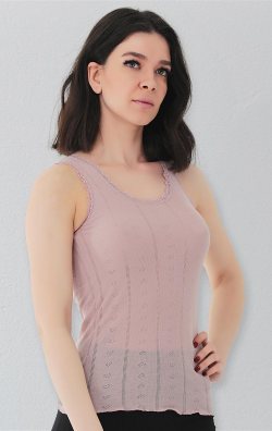 Vizon Askılı Kalın Atlet Kadın