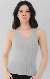 Gri Askılı Kalın Bayan Atlet