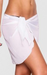 Beyaz Tül Pareo ML5504