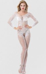 Vücut Çorabı Beyaz Seksi iç Giyim