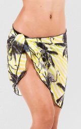 Tül Pareo Flamingo Desen Beach Collection