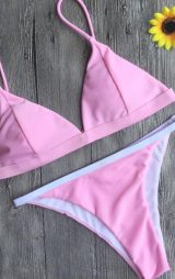 Açık Pembe Bikini Üst