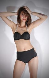 Siyah Boncuklu Şık Bikini