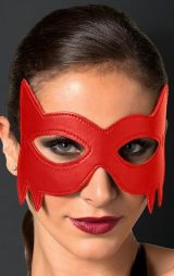 Kırmızı Deri Göz Maskesi