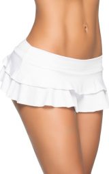 Beyaz Şık Mini Etek