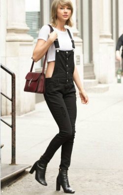 Düğme Detaylı Salopet