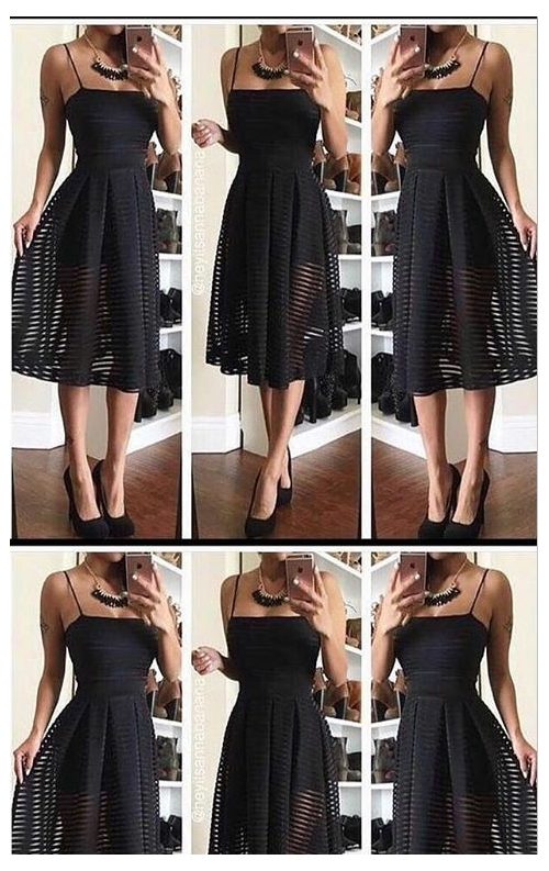 Tarz Siyah Mini Elbise